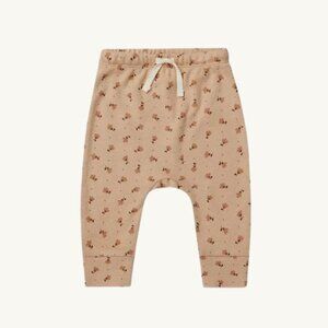 NWT - Quincy Mae tulips drawstring pant, ORGANIC